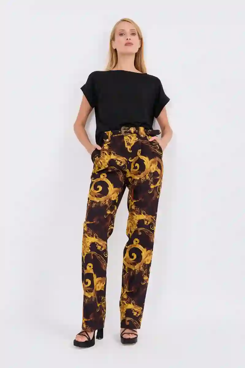 Resim VERSACE JEANS COUTURE KADIN PANTOLON 76HAA11-76DP111