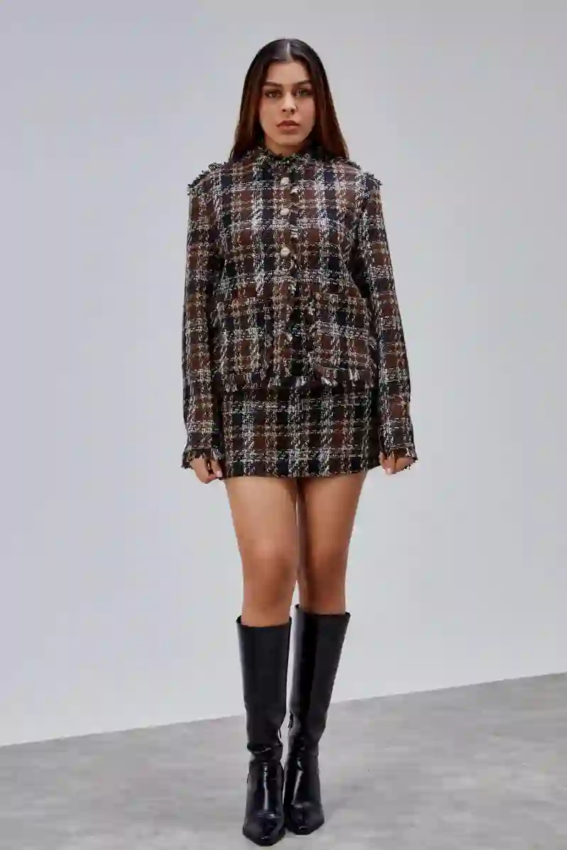 Resim VICOLO KARELİ CEKET TF0204