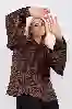 Resim VICOLO LEOPAR DESEN BLUZ TF0630