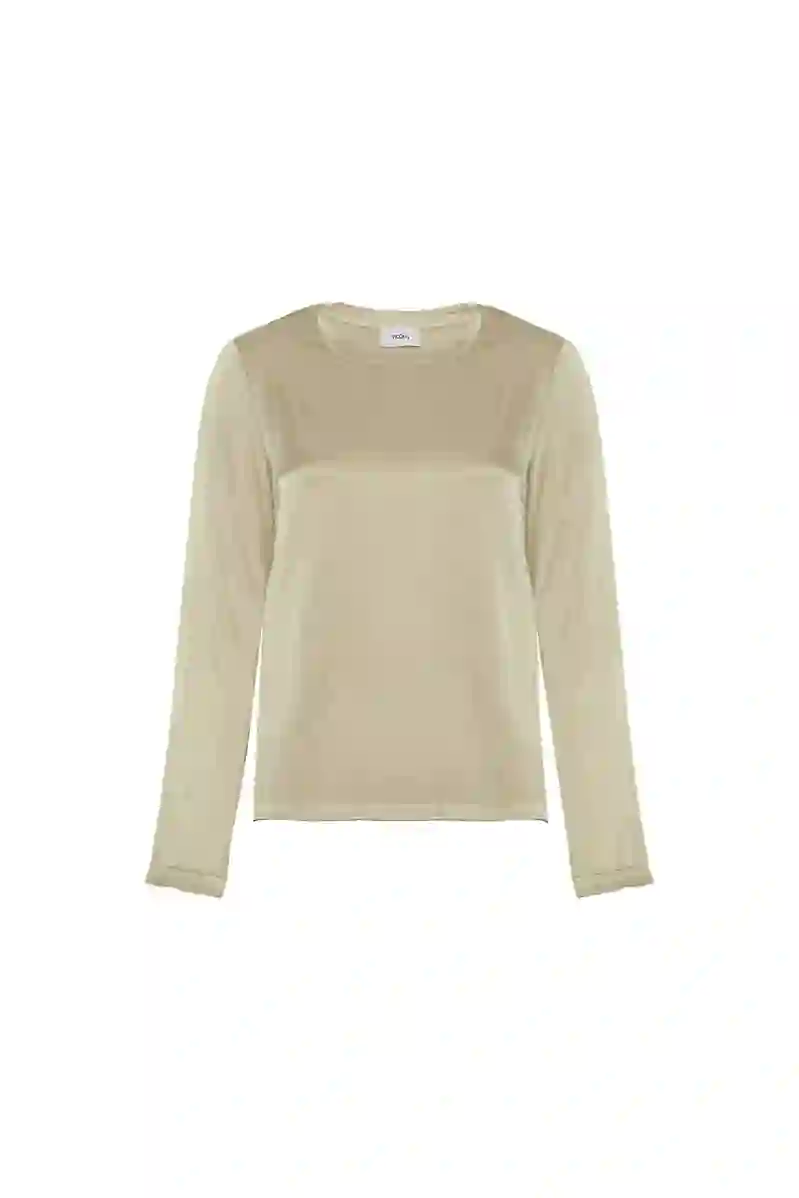 Resim VİCOLO UZUN KOLLU KADIN T-SHIRT TD0421