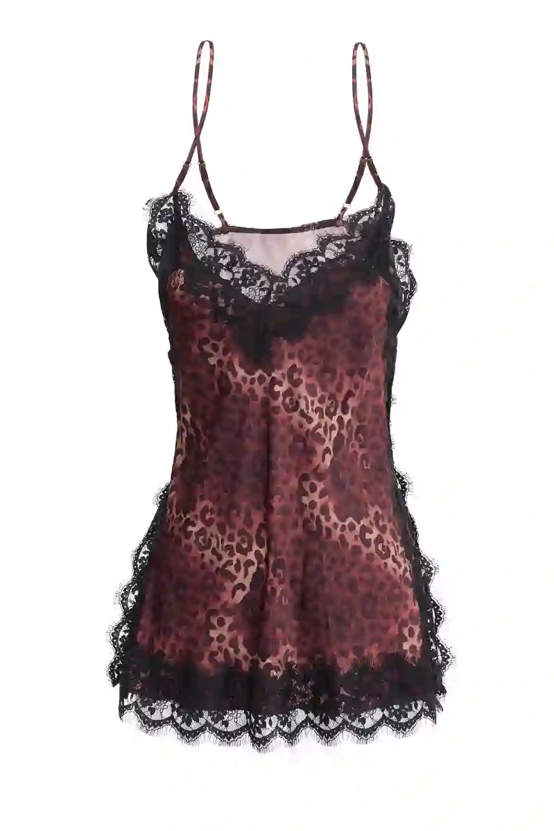 Resim VICOLO LEOPAR DESEN BLUZ TF0893