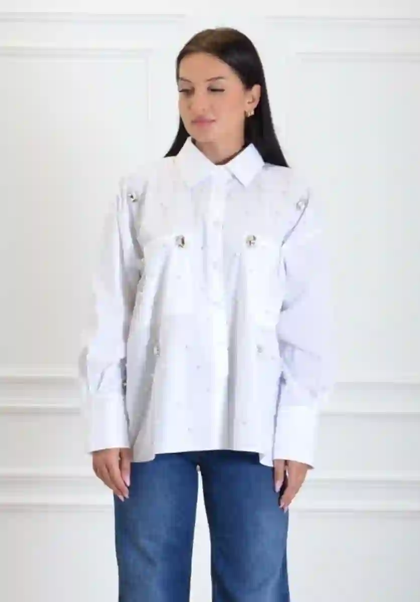 Resim VİCOLO KADIN GÖMLEK RS0004