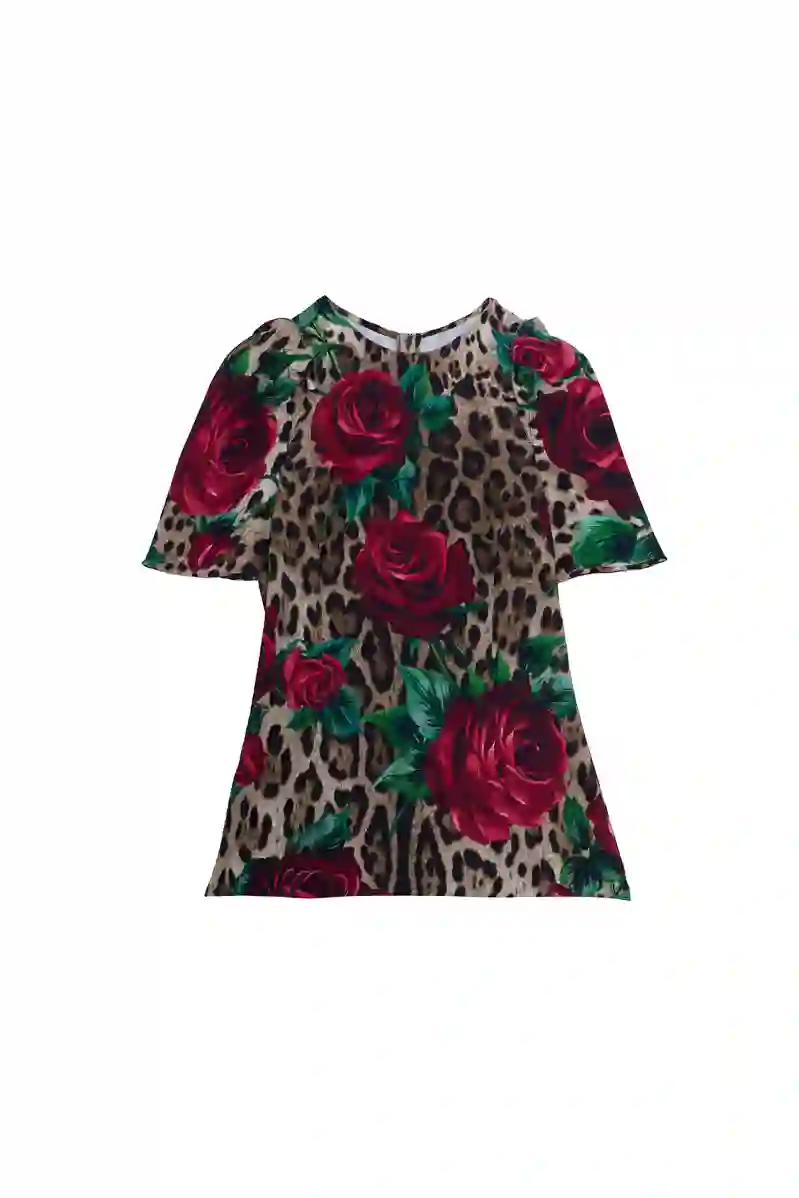 Resim DOLCE&GABBANA GÜL DESEN KADIN BLUZ F7ZY1T-FSRKK