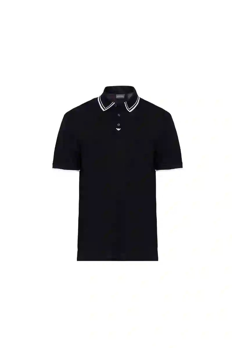 Resim EMPORIO ARMANI ERKEK  YAKA ARMALI T-SHIRT 6D1FG5 1JTKZ