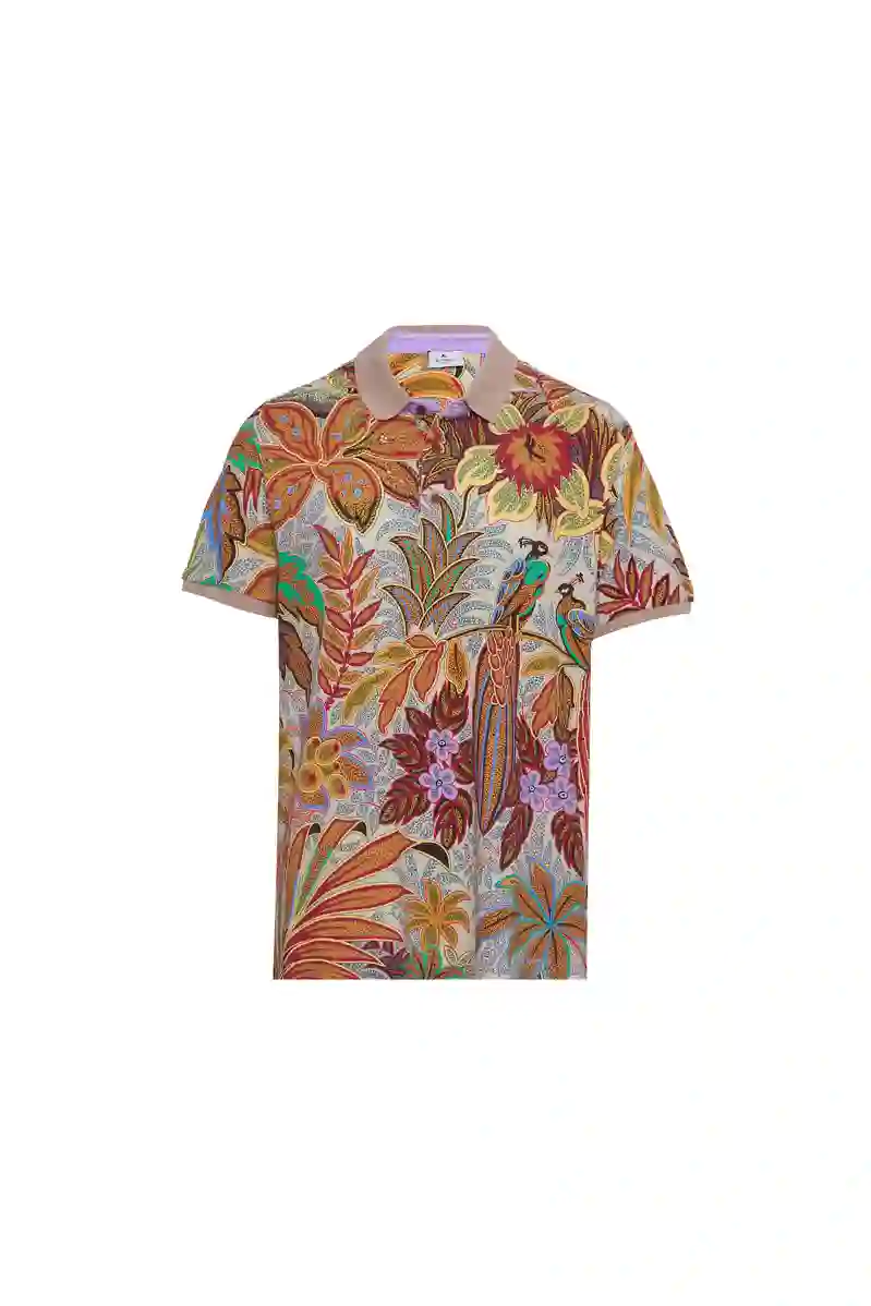Resim ETRO ŞAL DESEN POLO YAKA ERKEK T-SHIRT 1Y800/9272