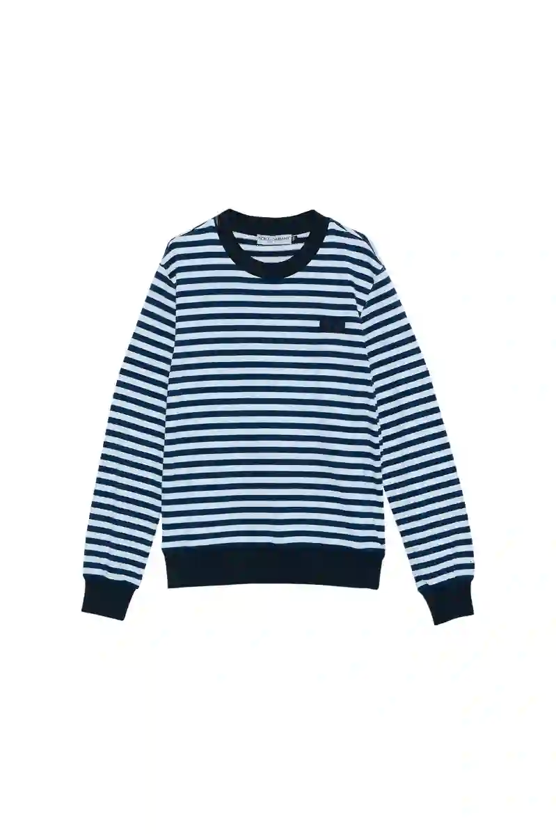 Resim DOLCE&GABBANA ÇİZGİLİ ERKEK SWEAT G9SY5T-FB7C9