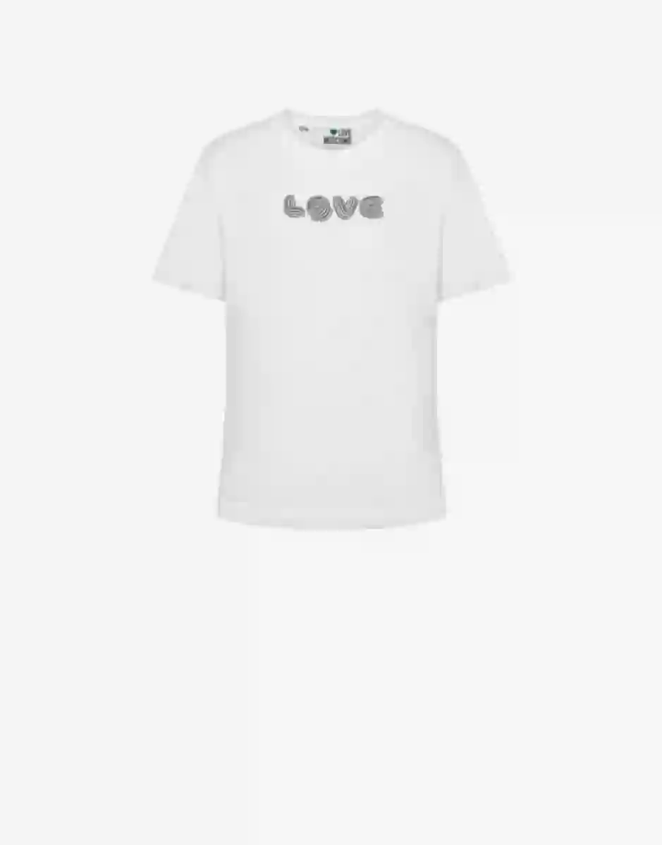 Resim L.MOSCHINO KADIN T-SHIRT K. LOVE D.