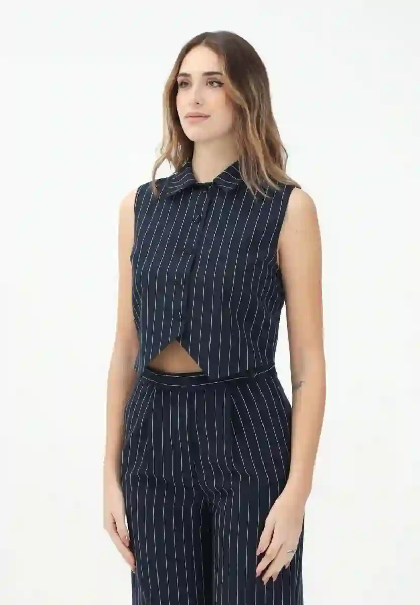 Resim VİCOLO YAKALI KADIN YELEK TD0056