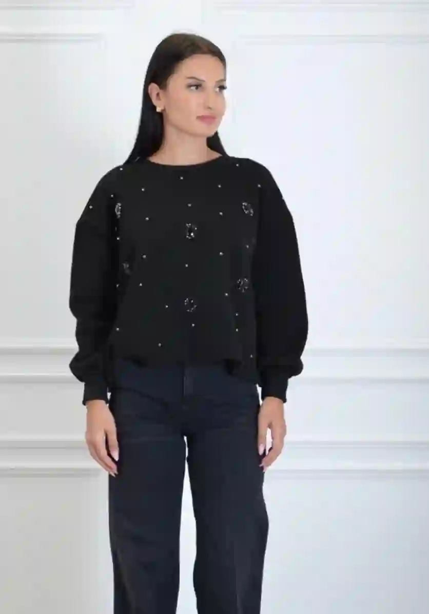 Resim VİCOLO KADIN SWEATSHIRT RS0003