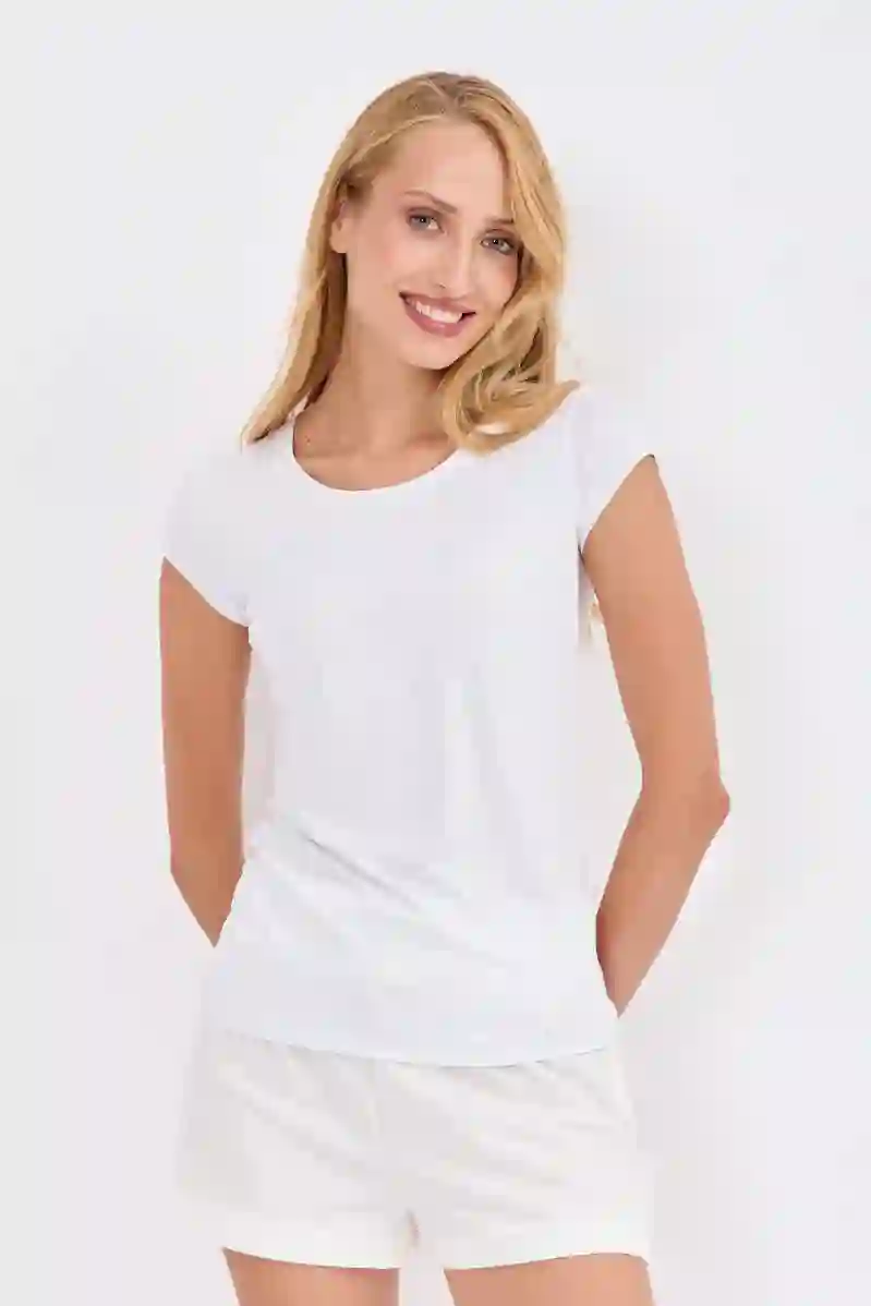Resim VİCOLO KADIN T-SHIRT UAB0064