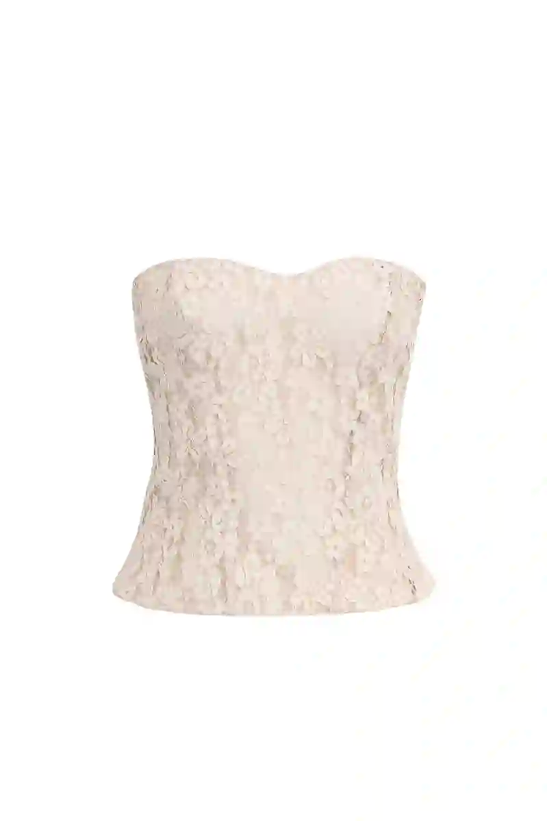 Resim VİCOLO DANTEL CROP TD0851