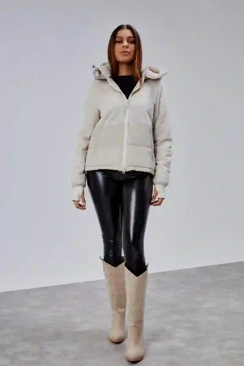 Resim SMILING LONDON KAPÜŞONLU KADIN MONT SLI5GB026187D